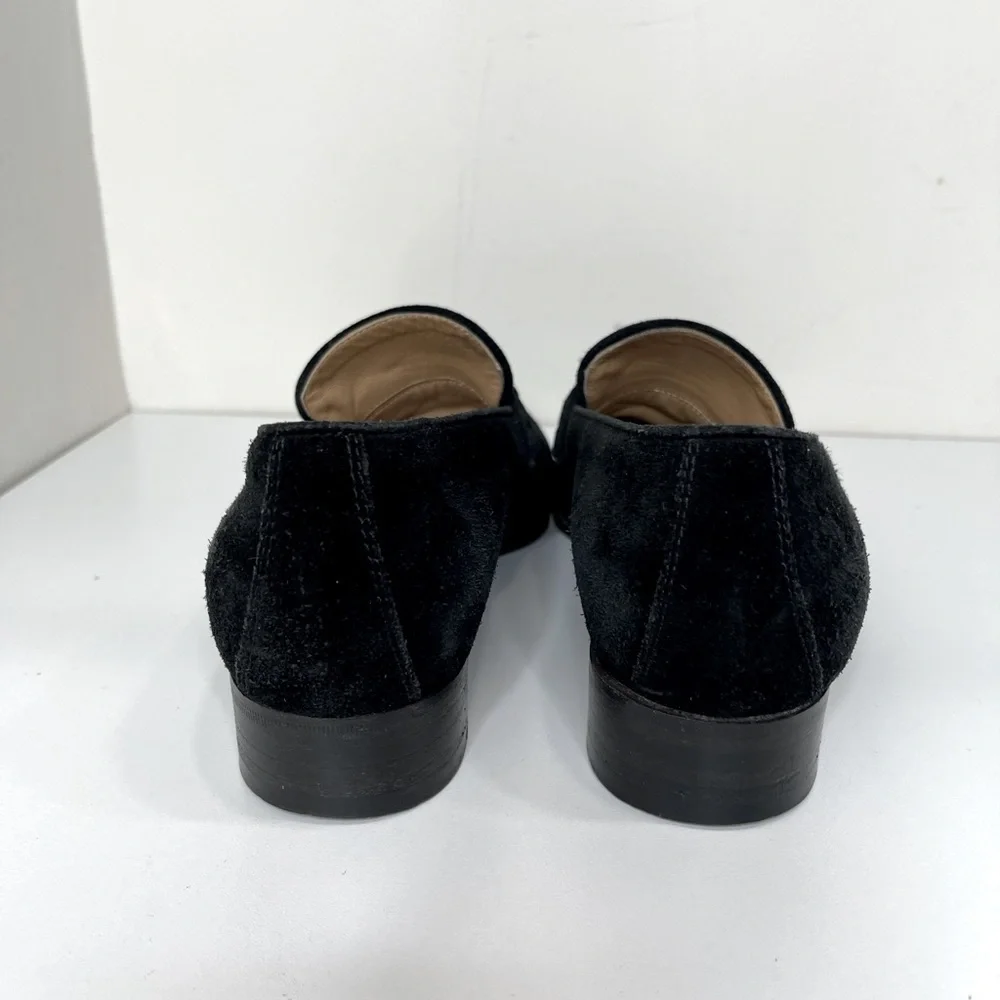 GUCCI GG Horsebit Web loafers black suede preppy  LOGO VTG designer school - Picture 11 of 13